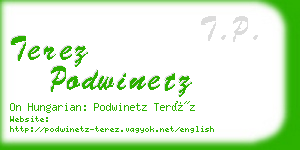 terez podwinetz business card